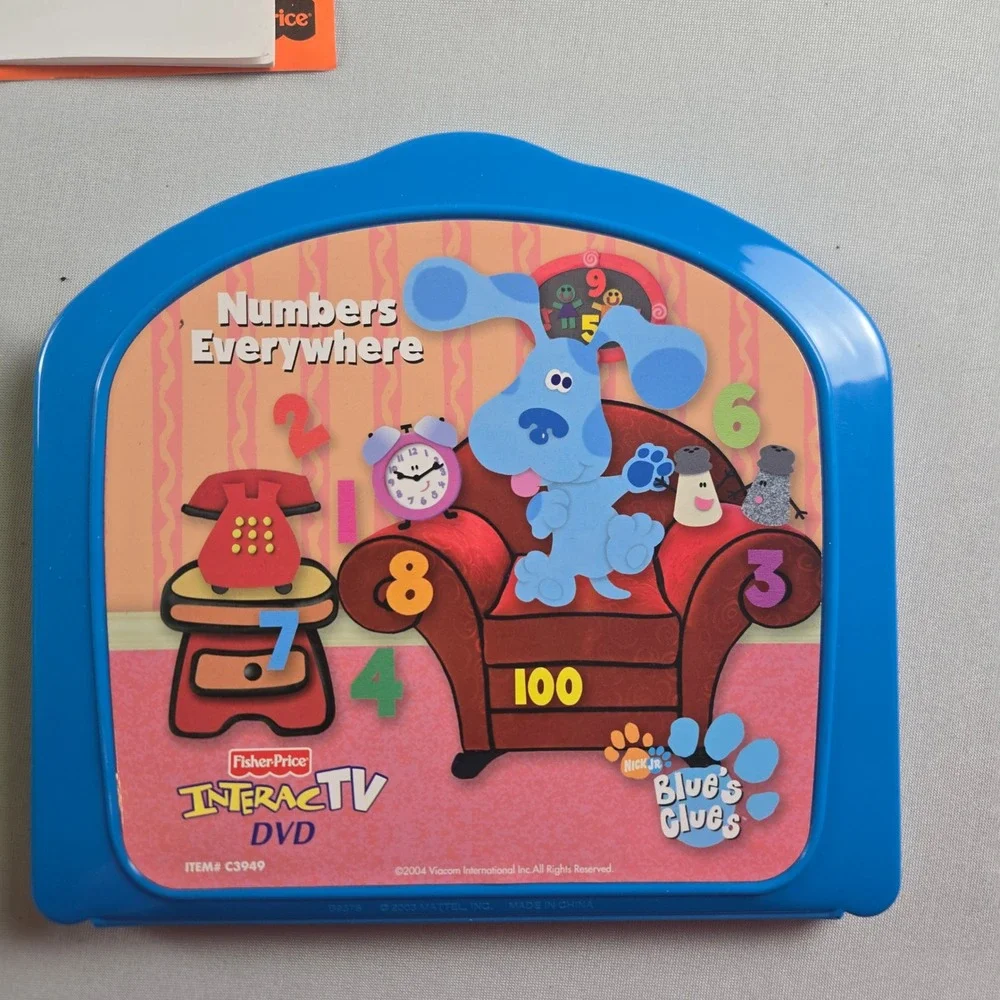 Fisher Price InteracTV Learning System Bundle 6 Games Blue's Clues Dora Barney‎
